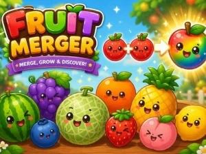 Fusione di frutta: gioco puzzle online gratuito di raccolta e unione di frutta
