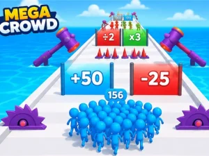 Mega Crowd - 3D Runner & Crowd Control Browser Game