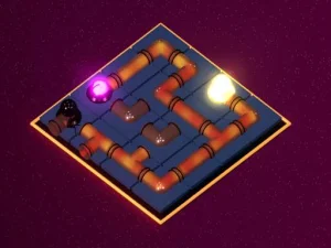 Neon Nexus 3D - Free Online Glowing Circuit Puzzle Game