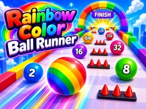 Rainbow Color Ball Runner - Free Online 3D Browser Game