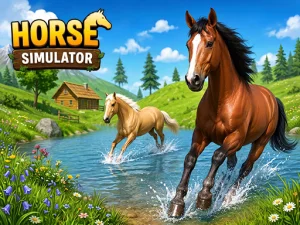 Wild Horse Simulator Racing Games - Free Online Browser Adventure